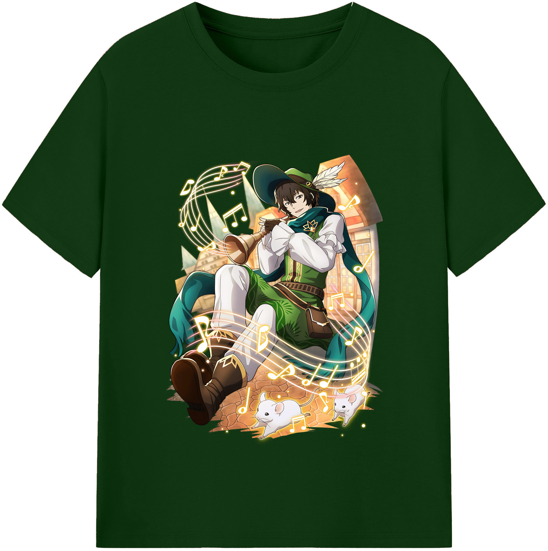 （画像用） 文豪ストレイドッグス Bungo Stray Dogs 綿100％半袖Tシャツ（フロントプリント）